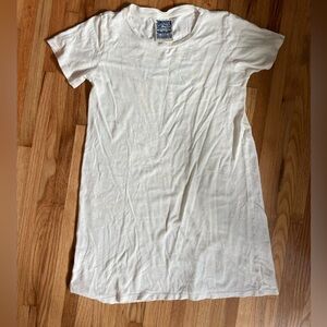 Jungmaven Rae Line Dress Medium in Washed White